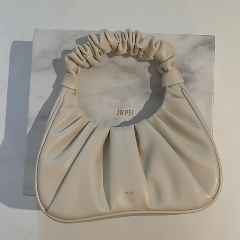 JW PEI Gabbi Ruched Hobo Handbag - Ivory - Picture 8 of 12